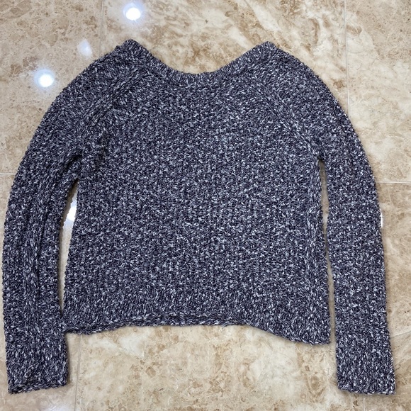 Free People Black and White Sweater. Size XS - Picture 6 of 7